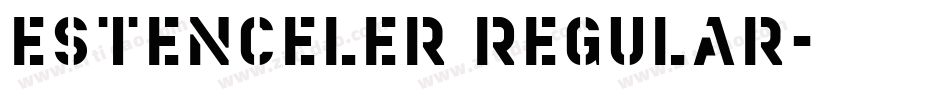 Estenceler Regular字体转换